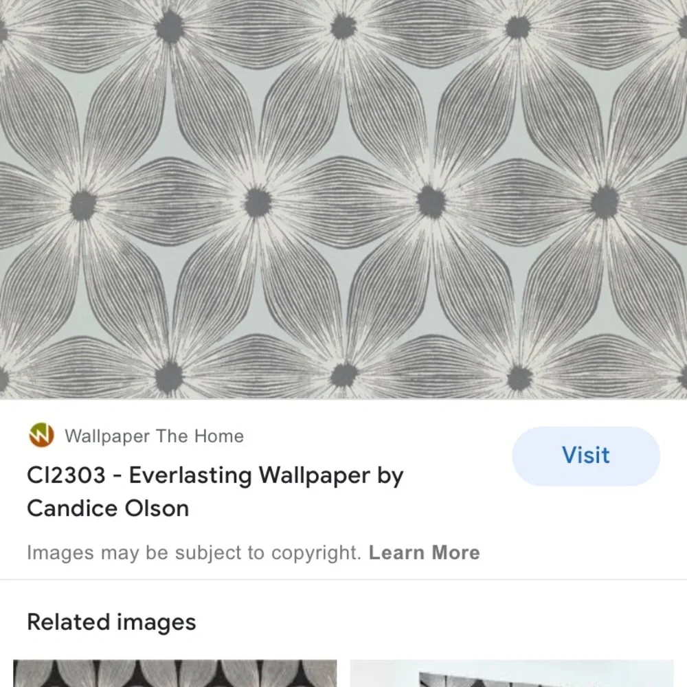 Anthropologie Candice Olsen blossom wallpaper 1 roll new
